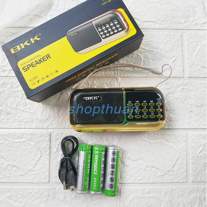 1 loa BKK K39 3 pin Loa BKK K39 - 3 Pin - Nghe Thẻ Nhớ - FM