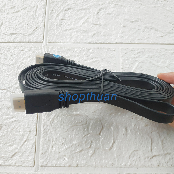 2 cap hdmi 3m 1.4V day dep Cáp HDMI 3m - Dây Dẹp 1.4V HDTV