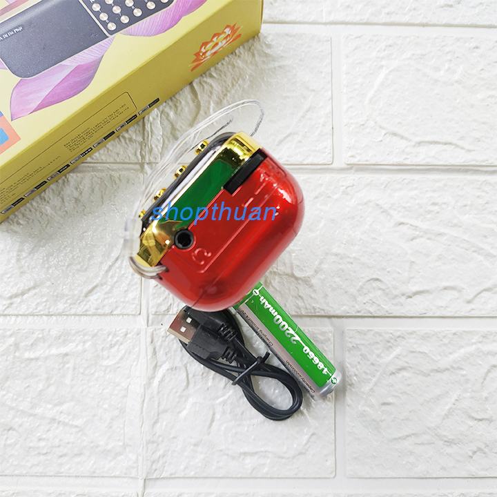 4 loa a di da phat A-100 1 pin Loa A Di Đà Phật A-100 1 Pin - Thẻ Nhớ - USB - FM