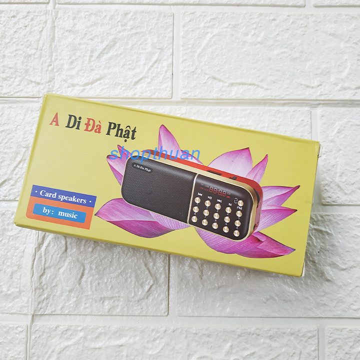 5 loa a di da phat A-100 1 pin Loa A Di Đà Phật A-100 1 Pin - Thẻ Nhớ - USB - FM