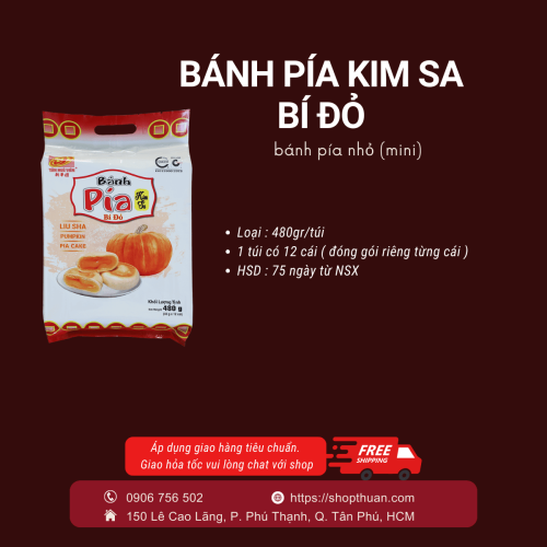 Kim sa bí đỏ Tân Huê Viên 480g