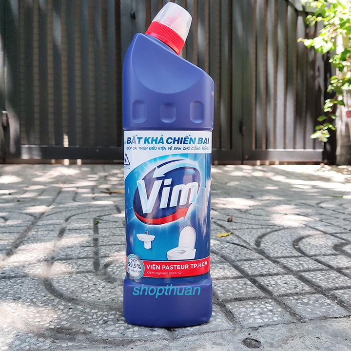 2 vim tay rua nha tom bon cau 900ml Chai tẩy rửa bồn cầu nhà tắm Vim 900ml