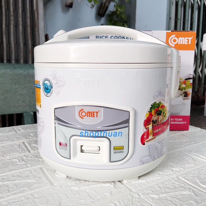 62 noi com dien comet nap cai CM8018 1.8l Nồi cơm điện Comet CM8018 1.8 lít nắp gài